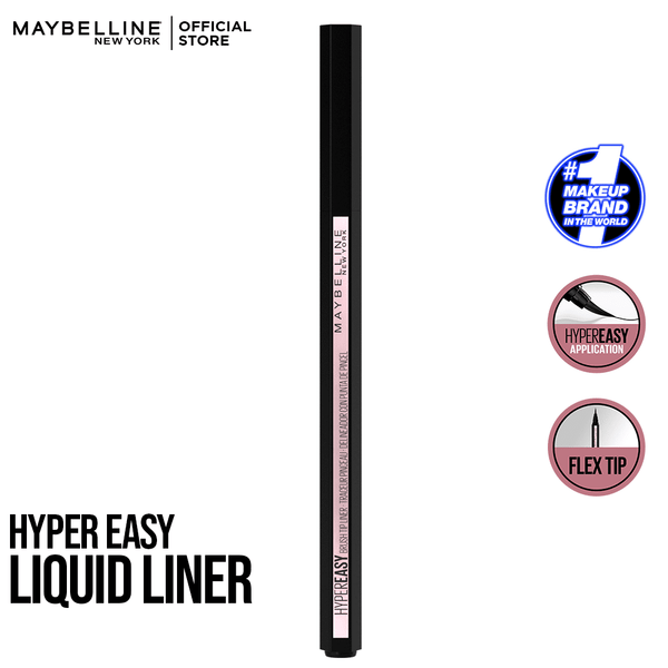 Maybelline New York- Hyper Easy Brush Tip Liquid Eye Liner - Black