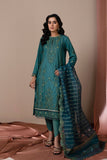 Sapphire -  2 Piece - Embroidered Satin Suit