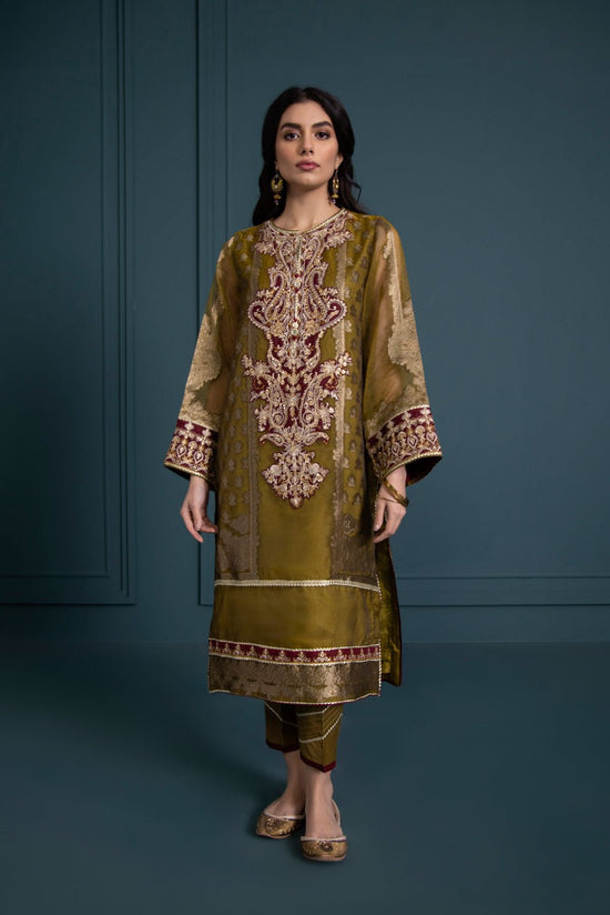 Sapphire-2 Piece - Embroidered Jacquard Suit
