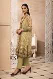 Sapphire Embroidered Organza Jacquard Suit