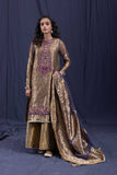 Sapphire - 2 Piece - Embroidered Organza Jacquard Suit