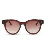 Forever 21- Burgundy Round Plastic Tinted Sunglasses For Women