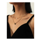 Shein- Heart Decor Layered Necklace