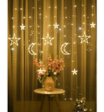 Shein- Moon lights strip lights in the shape of moon and stars 12 pieces by Bagallery Deals priced at #price# | Bagallery Deals