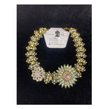 Garnet Lane- Flower lattice neckpiece- Golden