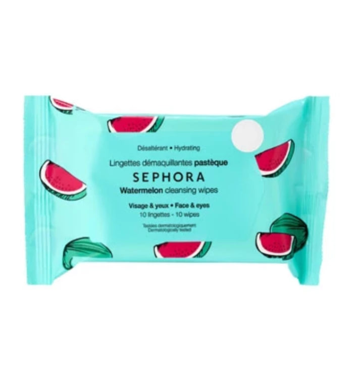 Sephora- Watermelon - Hydrating Cleansing &amp; Exfoliating Wipes