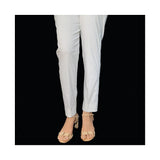 Zardi- Stretchable Cotton - Trouser Pant  - White - ZT170