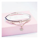 Jolly Chic-Korean Style Student Bracelet Female Simple Wild Star Fresh Girl Love Girlfriends Bracelet - Silver