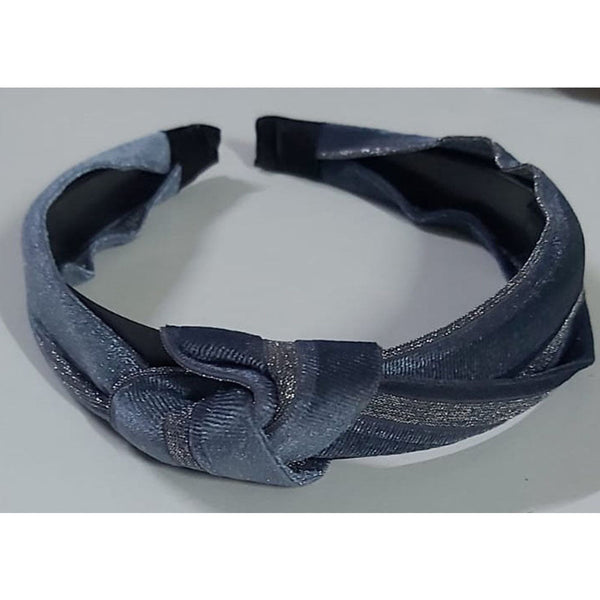 Head band Silver blue