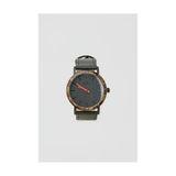 Pull&Bear- Black clock with tortoiseshell look