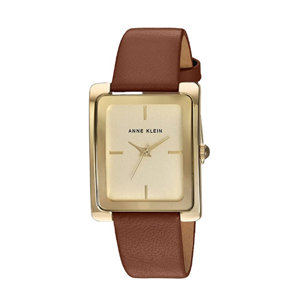 Anne Klein- Womens Leather Strap Watch, AK/2706