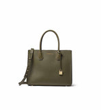 Micheal Kors- Mercer Large Pebbled Leather Accordion Tote Bag- Olive by Bagallery Deals priced at #price# | Bagallery Deals
