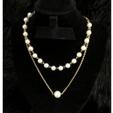 Garnet lane- 1 Pc Pearl Drop Layered Chain