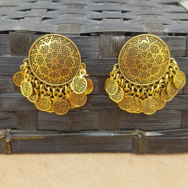 Raviiga- Golden Traditional Chip Earrings