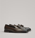 Massimo Dutti- Brown Tassel Loafers by Bagallery Deals priced at #price# | Bagallery Deals