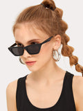 Shein- Cat Eye Flat Lens Sunglasses