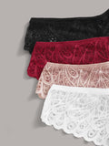 Shein- 4pack Floral Lace Panty Set