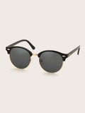 Shein- Half Acrylic Frame Sunglasses