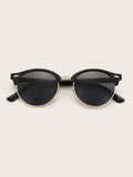 Shein- Half Acrylic Frame Sunglasses