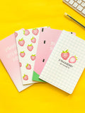 Shein- 1pack Strawberry Print Cover Random Notebook