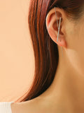 Shein-1Pc Rhinestone Decor Ear Cuff