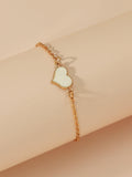 Shein- Heart Decor Chain Bracelet