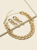 Shein- 3pcs Chain Design Jewelry Set