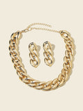 Shein- 3pcs Chain Design Jewelry Set