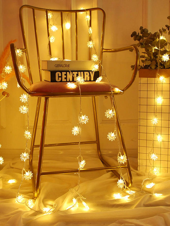Shein- 1pc String Light With 10pcs Star Shaped Bulb