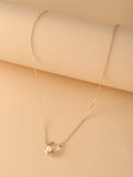 Shein- Faux Pearl Detail Necklace