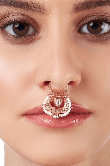 Aza Fashion- Outhouse Leonarda Bead Drop Nose Ring