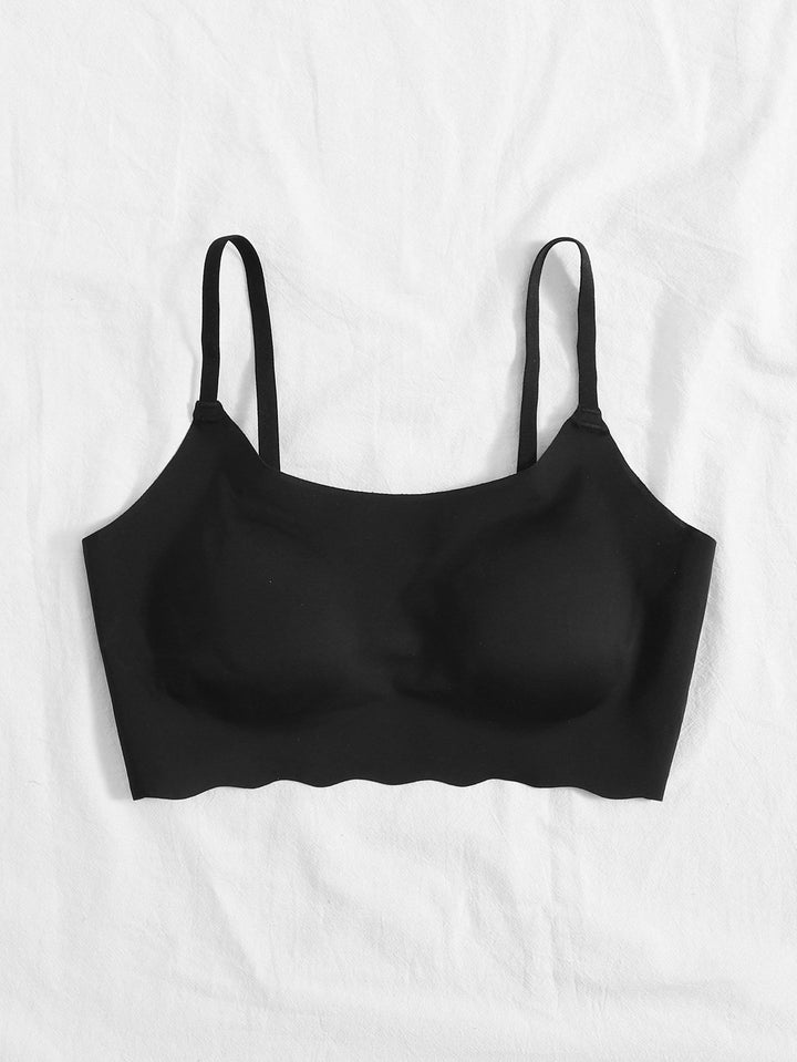 Shein- Scallop Trim Seamless Bra