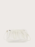 Shein- Ruched Chain Satchel Bag