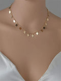 Shein- Chain with a metal pendant in the shape of a geometric lozenge