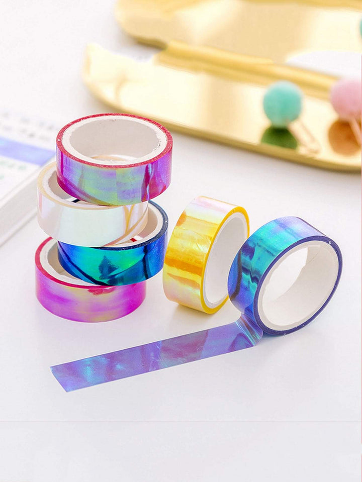 Shein- 1roll Random Color Decorative Tape