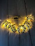 Shein- 1pc 1.5m Ramadan String Light With 10pcs Moon Bulb