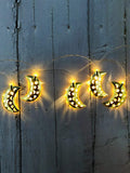 Shein- 1pc 1.5m Ramadan String Light With 10pcs Moon Bulb