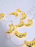 Shein- 1pc 1.5m Ramadan String Light With 10pcs Moon Bulb