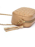 Shein- Spiked Decor Quilted Crossbody Bag