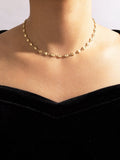 Shein- Disc Decor Necklace