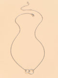 Shein- Circle Pendant Necklace