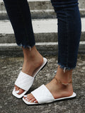 Shein- Minimalist Quilted Slide Sandals