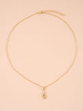 Shein- Rhinestone Detail Pendant Necklace