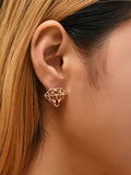 Shein-Diamond Shaped Stud Earrings