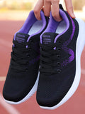 Shein- Lace-up Front Knit Running Shoes