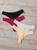 Shein- 4pack Solid Panty Set