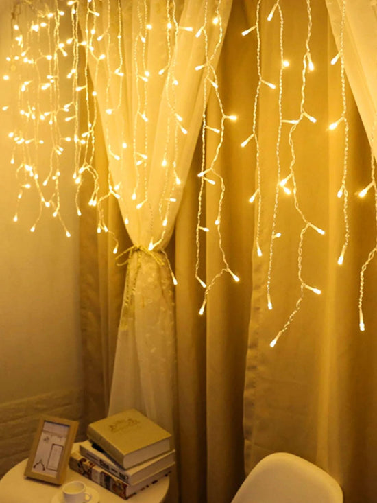 Shein- Basic Living Curtain Decorative String Light With 96pcs Bulb