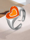 Shein- 5pcs Heart Decor Ring