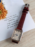 Shein - Vintage Rectangle Pointer Quartz Watch