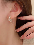 Shein- Zircon Decor Stud Earrings